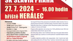 Charitativní utkání týmu legend SK Slavia Praha v Herálci