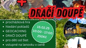 Geocaching a Dračí Doupě v Bedně