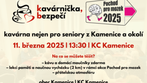 Kavárnička bezpečí a Pochod pro mozek 2025