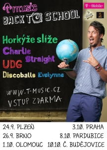 Již třetí ročník open-air festivalu t-music Back to School zpříjemní studentům středních a vysokých škol začátek nového školního roku.