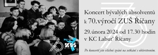 Koncert bývalých absolventů ZUŠ Říčany - Kulturní centrum Labuť Říčany