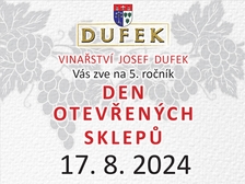 Otevřené sklepy VINAŘSTVÍ JOSEF DUFEK