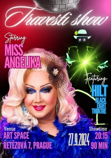 Travesti show Miss Angelika feat. HILT black light theatre