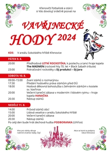 Sobotní hodová zábava - Křenovice