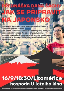 Přednáška Dana Šáchy - Jak se připravit na Japonsko