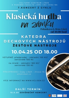 Klasická hudba na zámku -Katedra dechových nástrojů