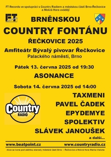 Brněnská Country fontána Řečkovice 2025