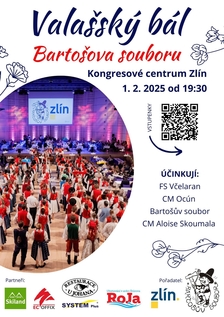 Valašský bál Bartošova souboru - Zlín