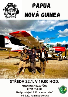 Vandráci - Papua Nová Guinea v Kině Horník