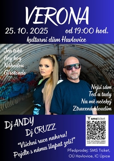 Verona a Dj Andy + Dj Cruzz v Havlovicích