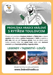 Rytíř provází Hradcem Králové