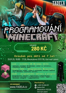 Programování Minecraftu v Bedně Ústí