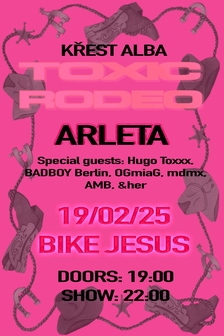 Arleta: křest debut alba Toxic Rodeo - Bike Jesus