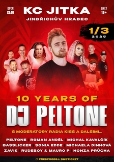 10 Years of DJ Peltone s moderátory Rádia Kiss a dalšími - KC Jitka