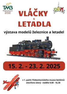 Výstava - Vláčky a letadla - Třebechovické muzeum Betlémů