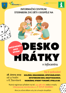 Deskohrátky v infocentru Šternberk