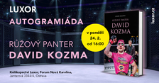 Autogramiáda Růžového pantera Davida Kozmy