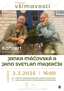 Koncert: Janka Máčovská a Jano Svetlan Majerčík - Kostel Československé Církve husitské