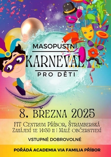 Masopustní karneval pro děti - Příbor