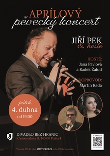 Aprílový koncert - Jiří Pek & hosté v Divadle Bez Hranic