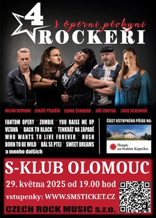 4 rockeři s operní pěvkyní v Olomouci