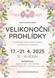 Velikonoční prohlídky hradu Šternberk a květinová výzdoba