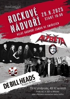 Rockové nádvoří – Alžběta + De Bill Heads - Smiřice